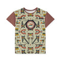 Kids Construction Trucks Jersey — Patterned All-Over-Print Tee for Little Builders
