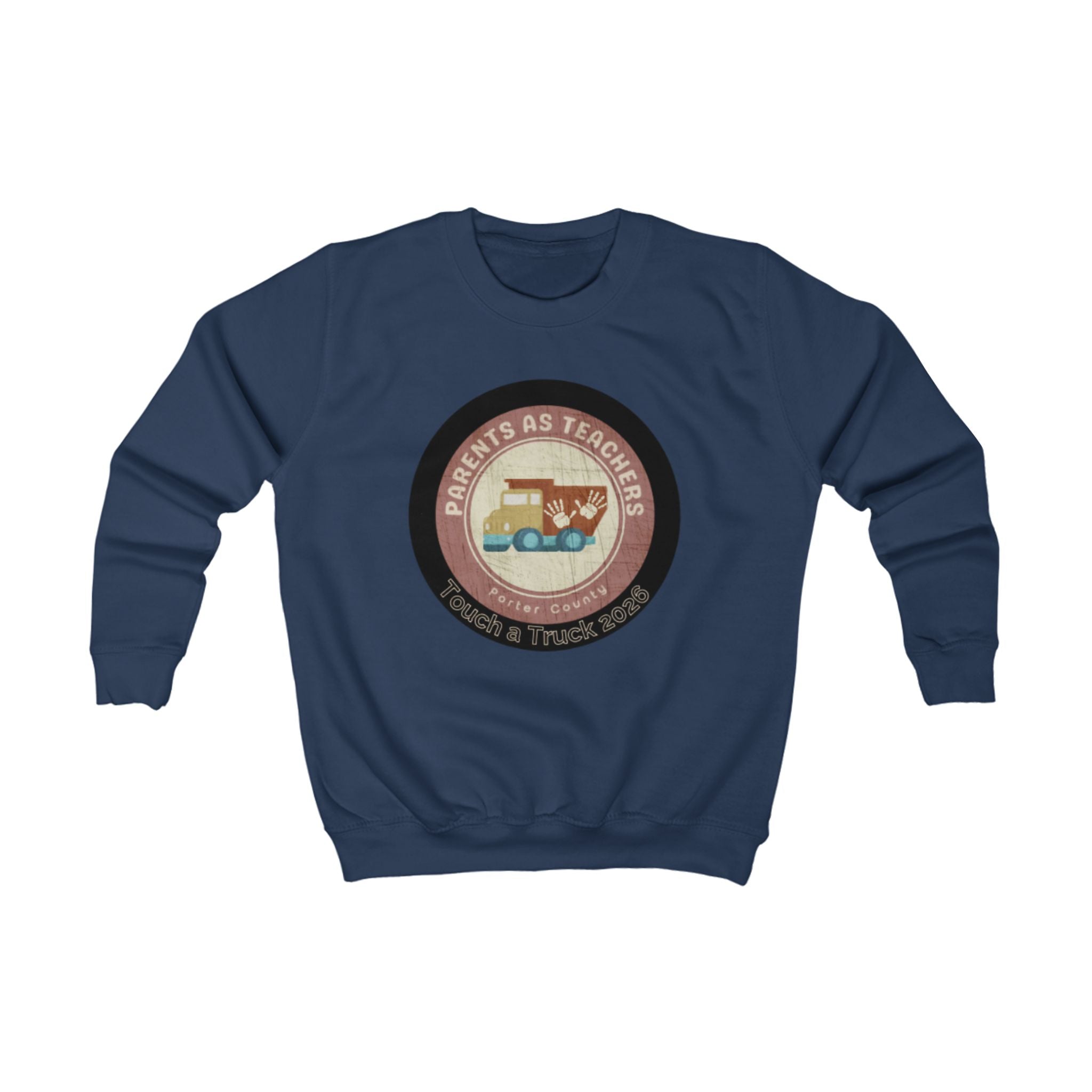Kids Sweatshirt - 'Parents as Teachers' Vintage School Bus Design
