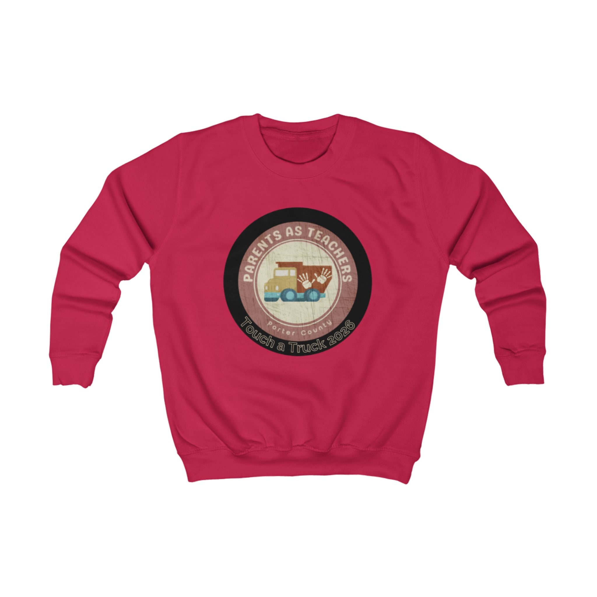 Kids Sweatshirt - 'Parents as Teachers' Vintage School Bus Design
