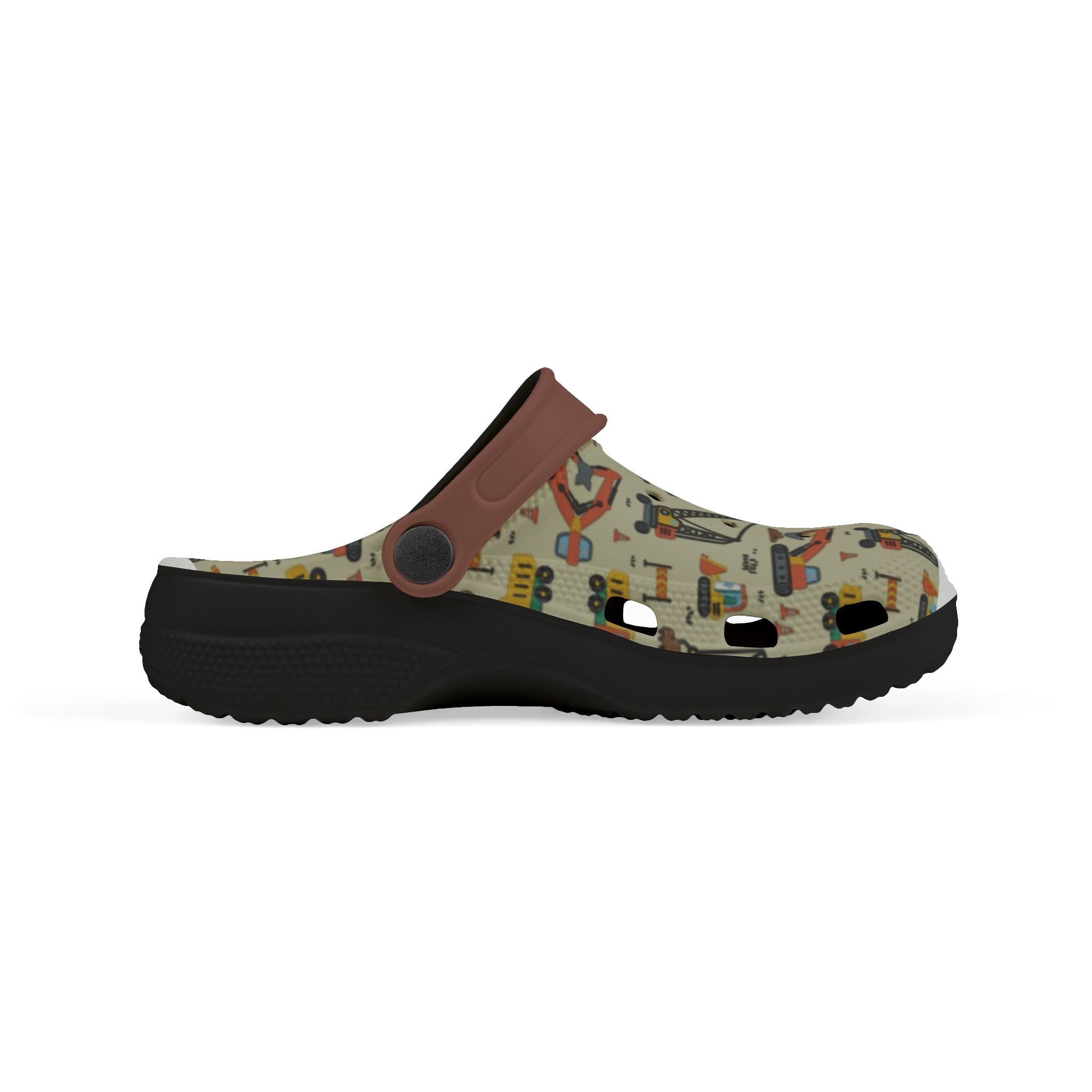 Kids' Patterned EVA Foam Clogs — Retro Toy Print