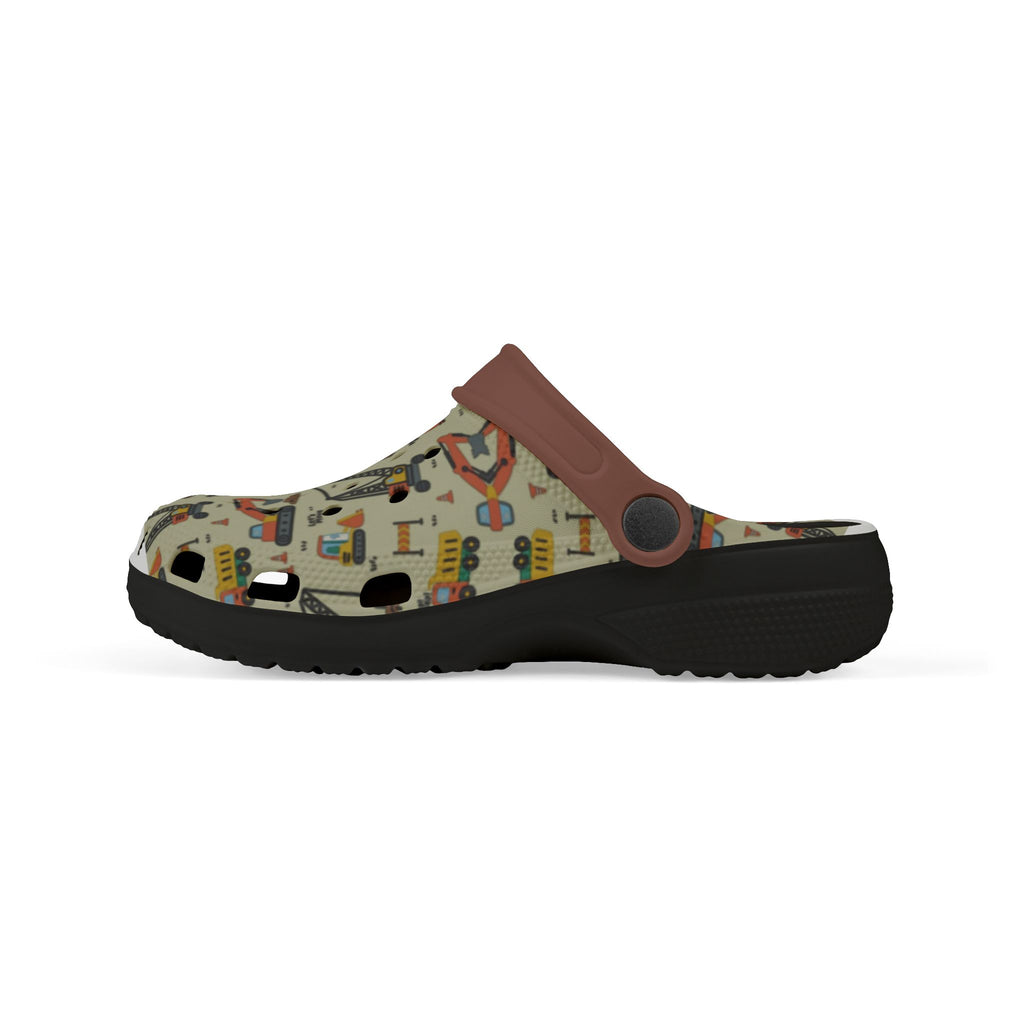 Kids' Patterned EVA Foam Clogs — Retro Toy Print