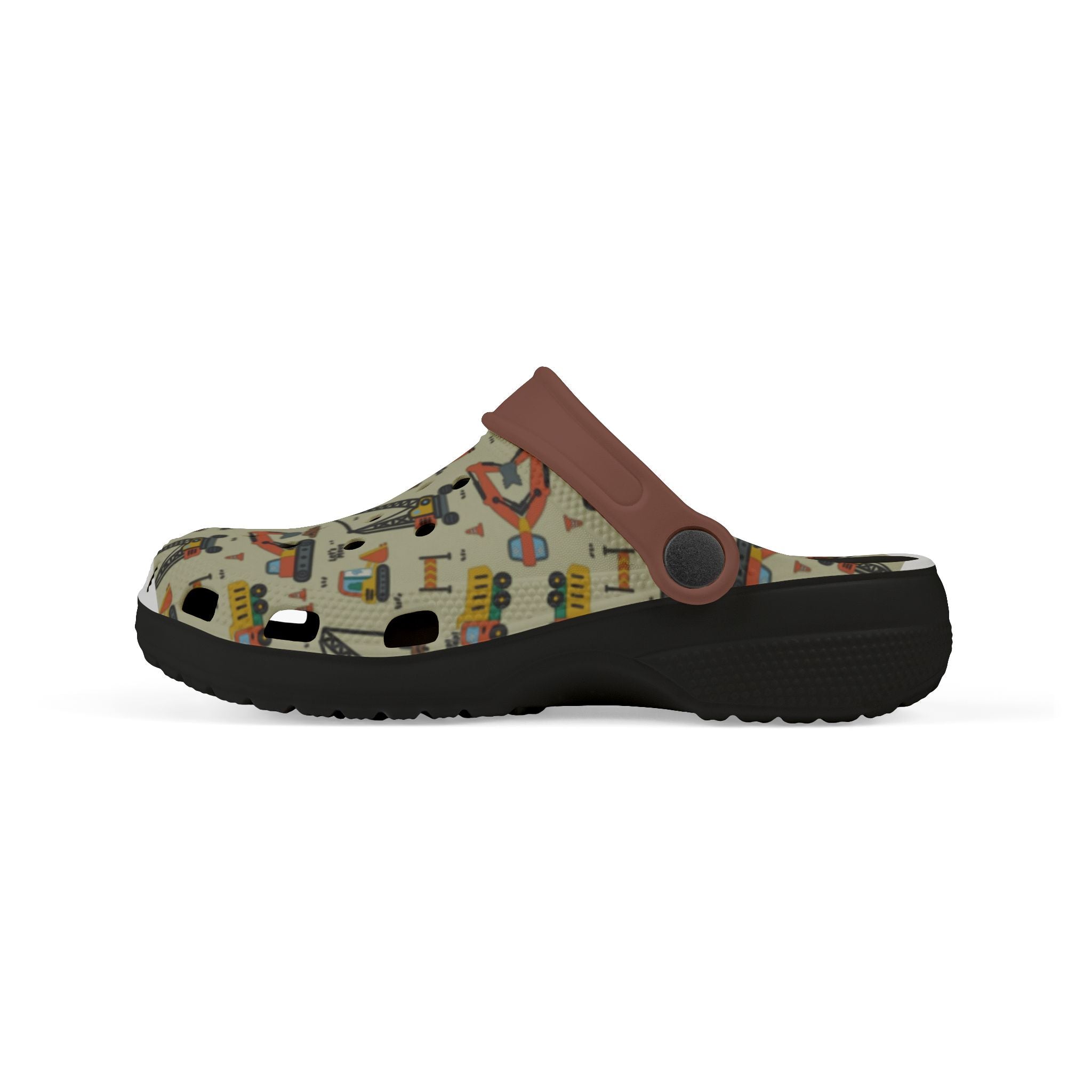Kids' Patterned EVA Foam Clogs — Retro Toy Print