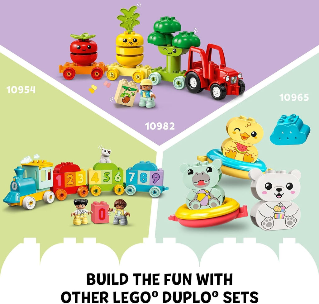 LEGO DUPLO My First Animal Train Building Set and Horse Toy, Educational Toy for Toddlers Ages 1-3 with 4 Animal Figures, Creative Nature Birthday Gift for Preschoolers, 10412