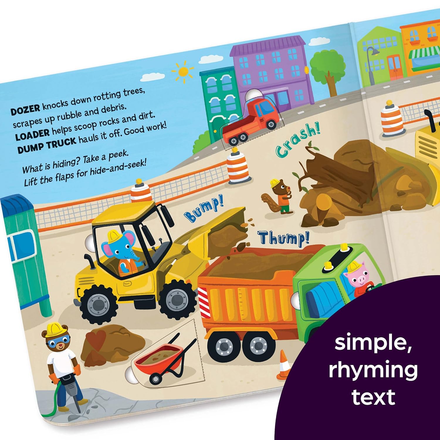 Hide-and-Seek at the Construction Site: A Hidden Pictures Lift-the-Flap Board Book, Interactive Seek-and-Find Construction Truck Book for Toddlers and Preschoolers (Highlights Lift-the-Flap Books)