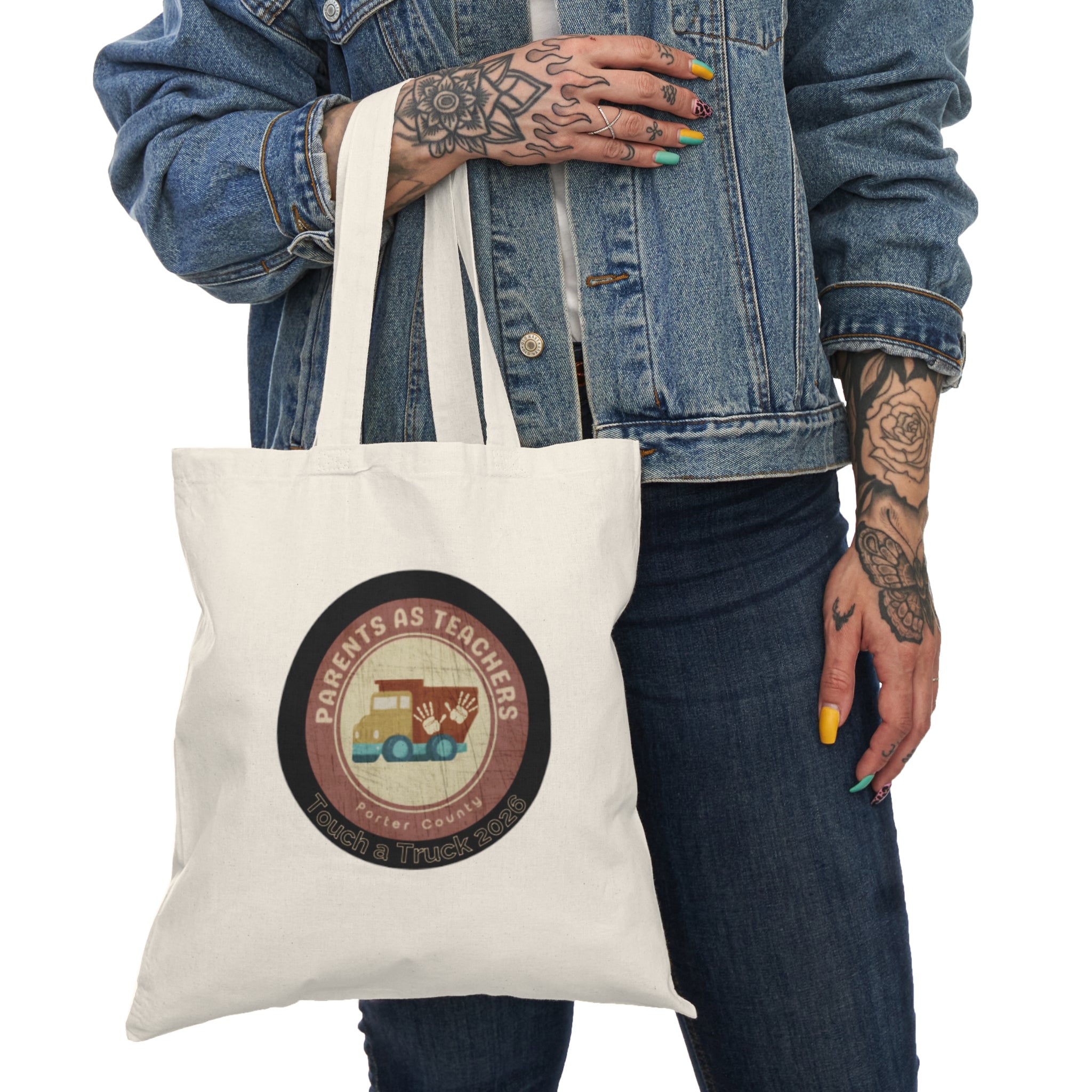 Parents as Teachers Tote Bag — Vintage School Bus Design